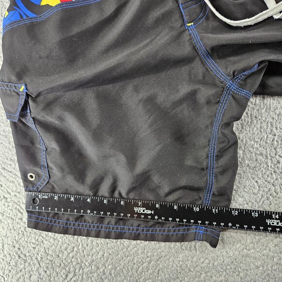 The Simpsons Board Shorts Mens 34 Black Graphic Print Beach Swim Vintage 2004 - Picture 9 of 16